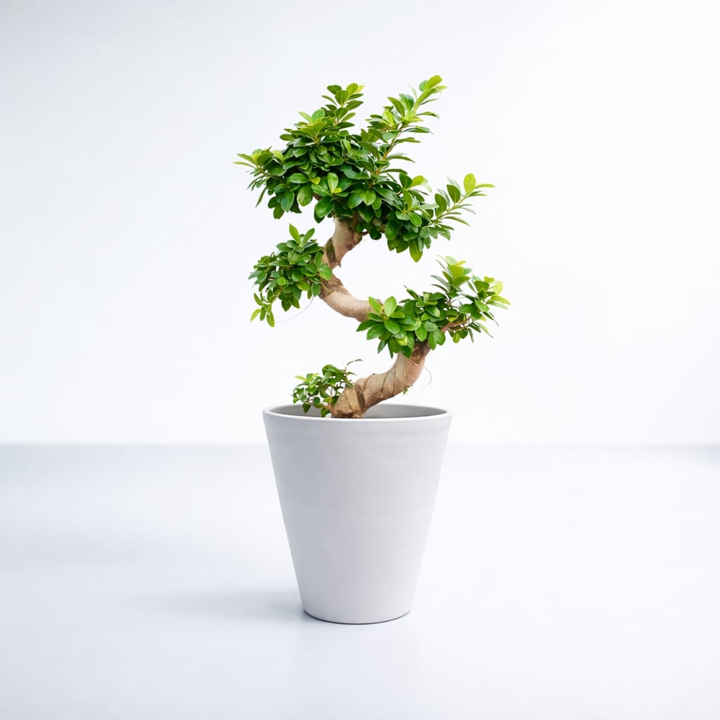 【お祝い・インテリア用】S字ガジュマル 7号 プラ鉢