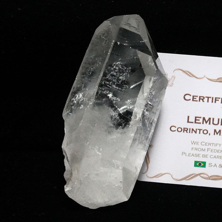 レムリアンシード 水晶 原石 ブラジル ミナスジェライス州 コリント産 証明書付属 一点物 271-381