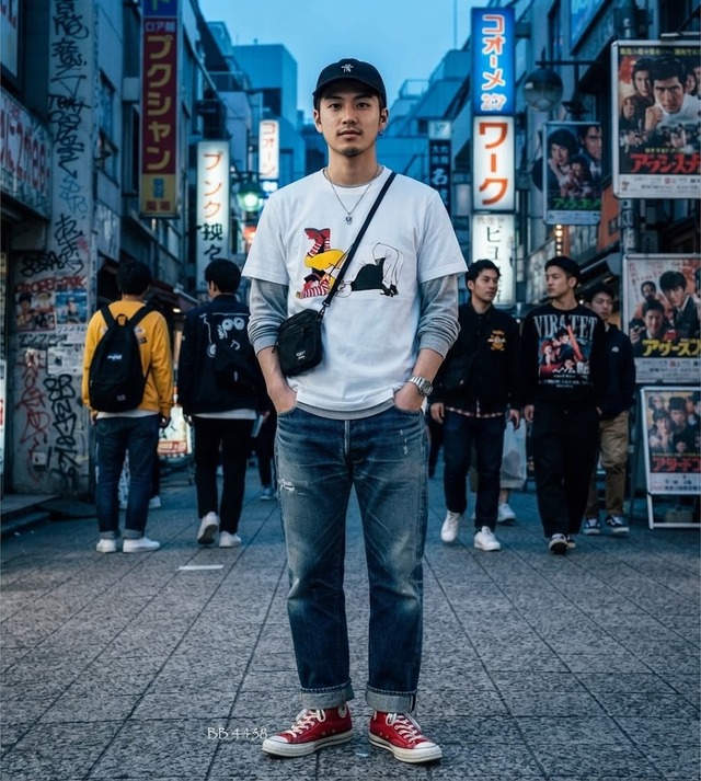 バックドロップケンタTシャツ / ホワイト