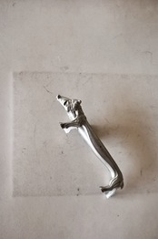 30s フランス 黙想する動物たちとアールデコ的カトラリーレスト 猪さん アンティーク