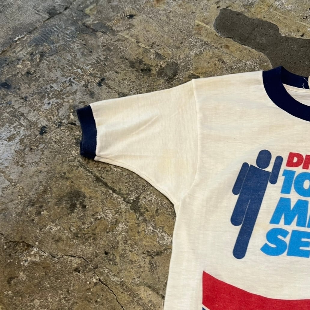 リンガーTシャツ　古着　ペプシ　NBA USA製 70年代 size:S DIET PEPSI ペプシ Vintage Tシャツ