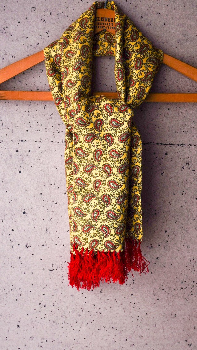 【1960s】TOOTAL トゥータル ペイズリー柄 スカーフ 《レーヨン イギリス製 ヴィンテージ》