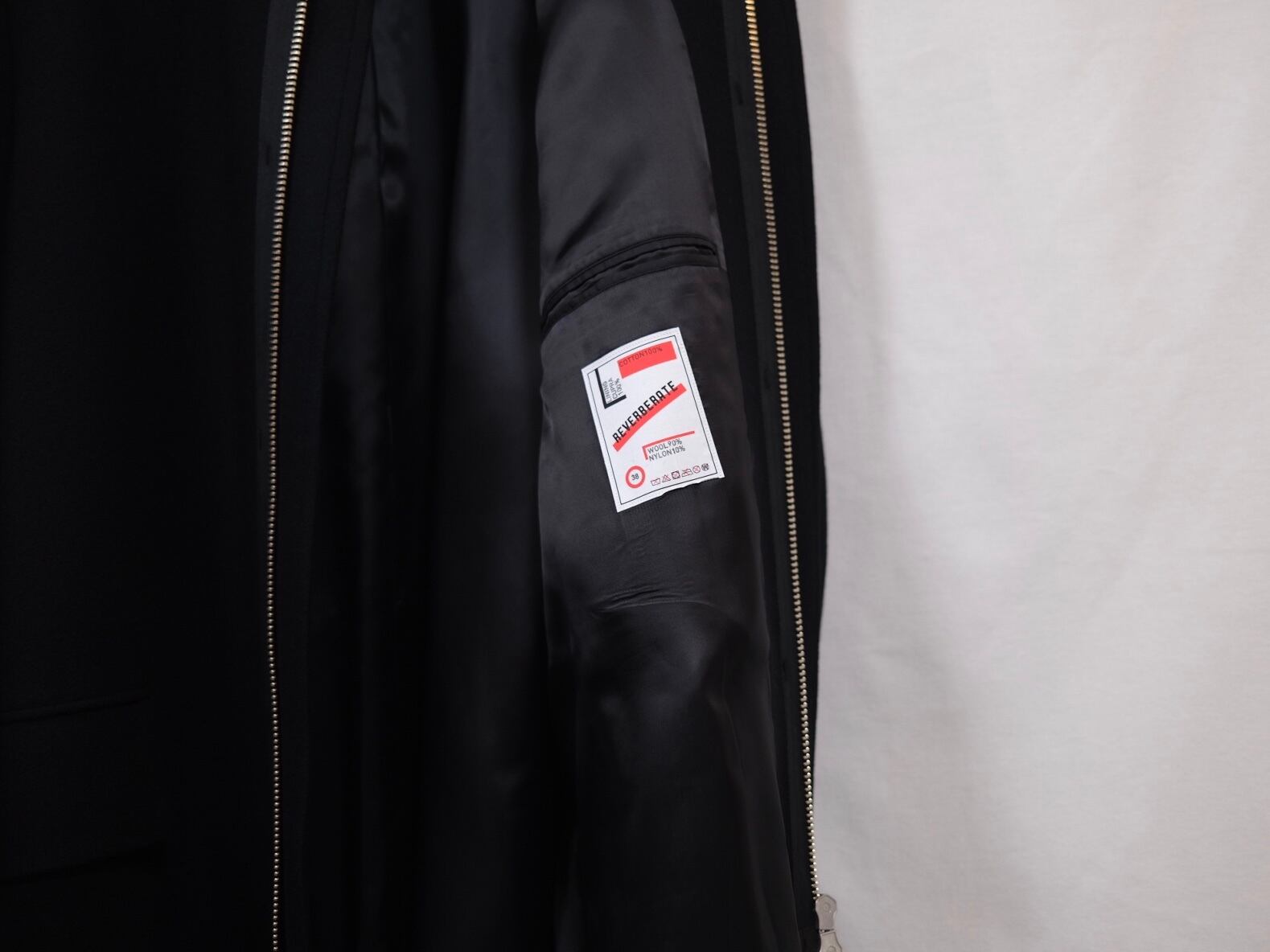 REVERBERATE”ZIP COAT BLACK” | Lapel online store