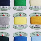 横田 ダルマ 家庭糸 手縫い糸 30番手 細口 col.7 オレンジ 100m 01-0130