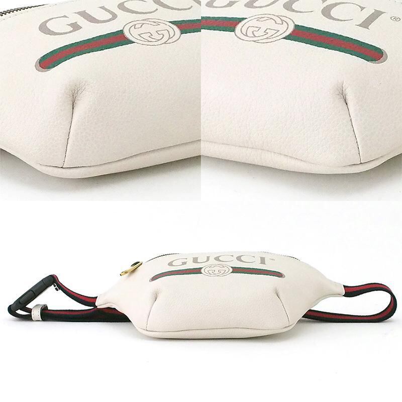 グッチ GUCCI ロゴプリント シェリーライン ボディ ウエストバッグ