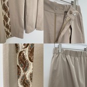 タックインペイズリーワイドPT/ベージュ