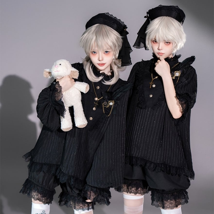王子系ロリィタ 5点セット かぼちゃパンツ×帽子 少年装向け｜WithU