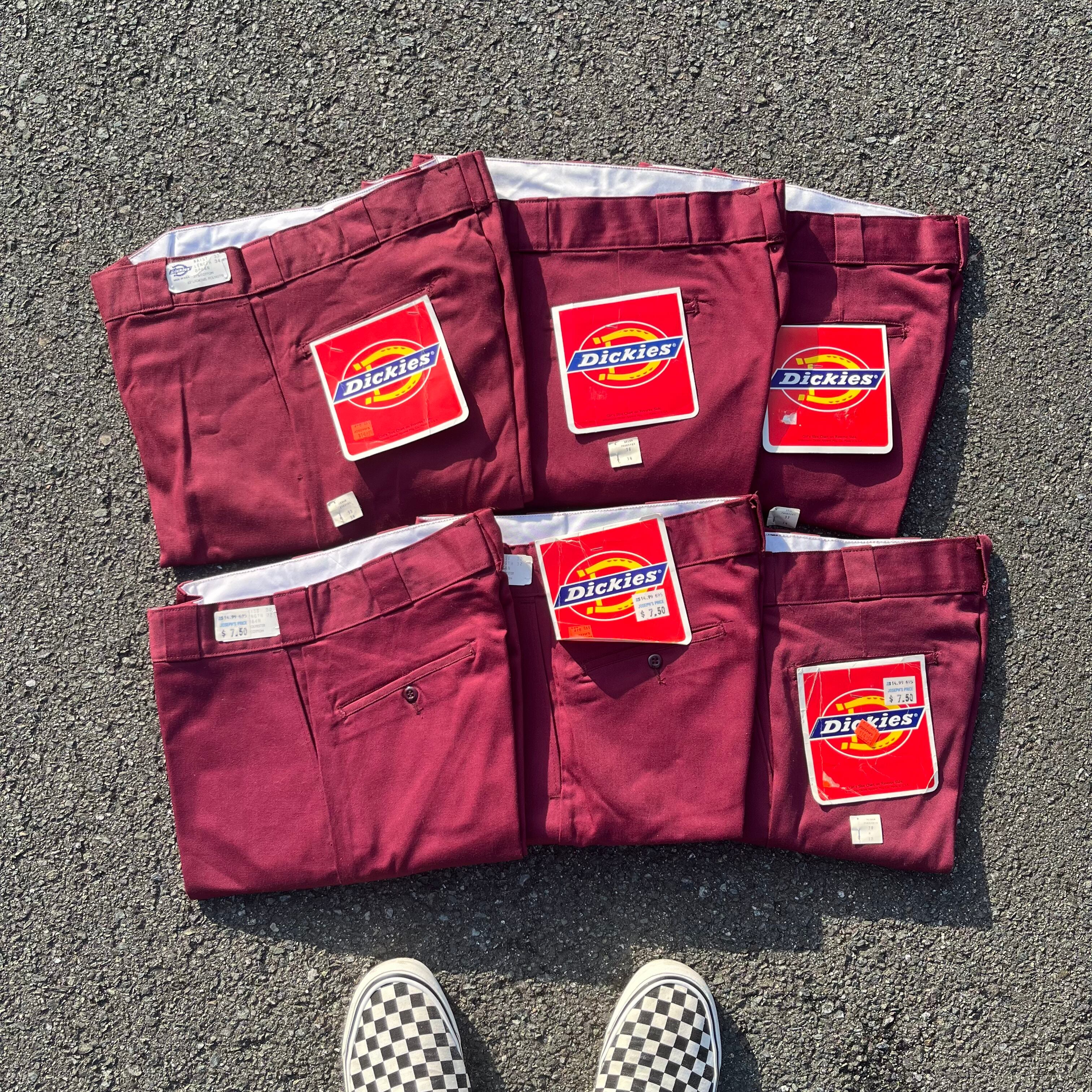 1970's Deadstock "Dickies 8864N(Maroon)" Vintage Work Pants/