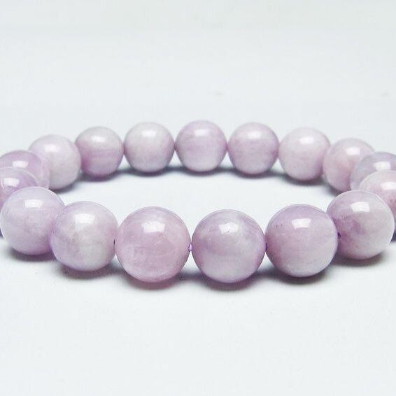 クンツァイト ブレスレット 12mm ミルキークンツァイト ブレス 一点物 メール便可 [M便 1/10] 111-46424