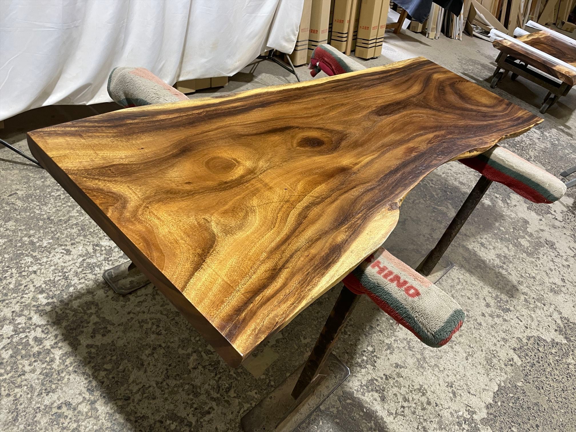 モンキーポッド9094 一枚板無垢 乾燥材 1790x570-430-640x49mm