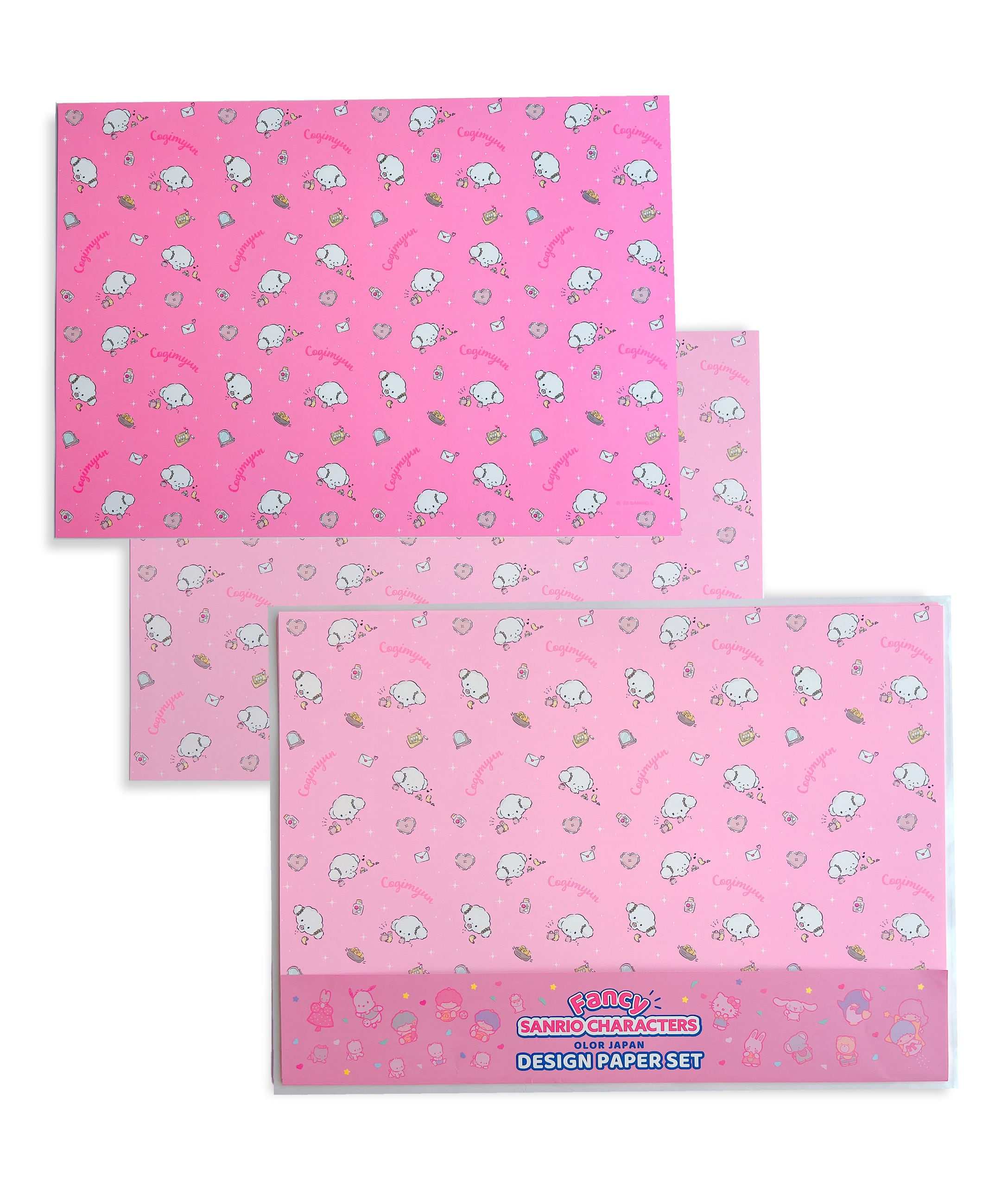 Sanrio Characters】POP PINK PRINT! Design paper set /MIX