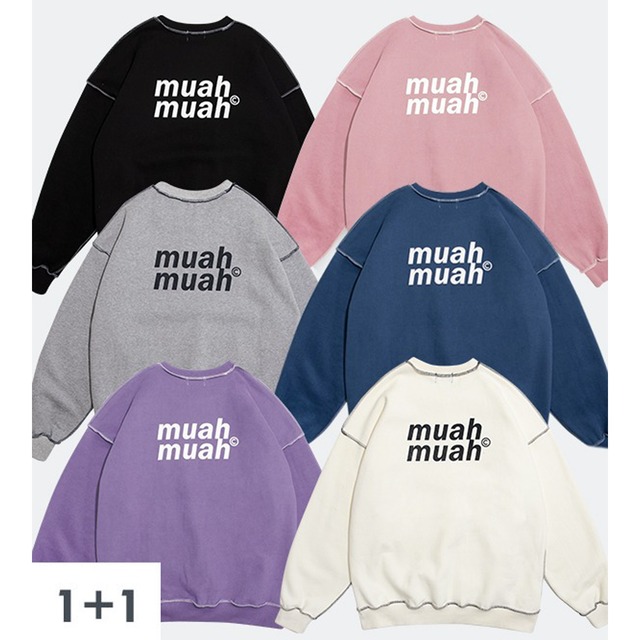 Muah Muah 1 1 Signature Logo Line Napping Sweatshirt 6 Color ムアムア 正規品 韓国 ブランド 韓国ファッション 韓国代行 T シャツ トレーナー Bz Bonz 韓国ブランド 代行 Muah Muah 1 1 Signature Logo Line Napping Sweatshirt 6 Color ムアムア 正規品 韓国 ブランド 韓国ファッション 韓国代行 T シャツ トレーナー Bz Bonz 韓国ブランド 代行