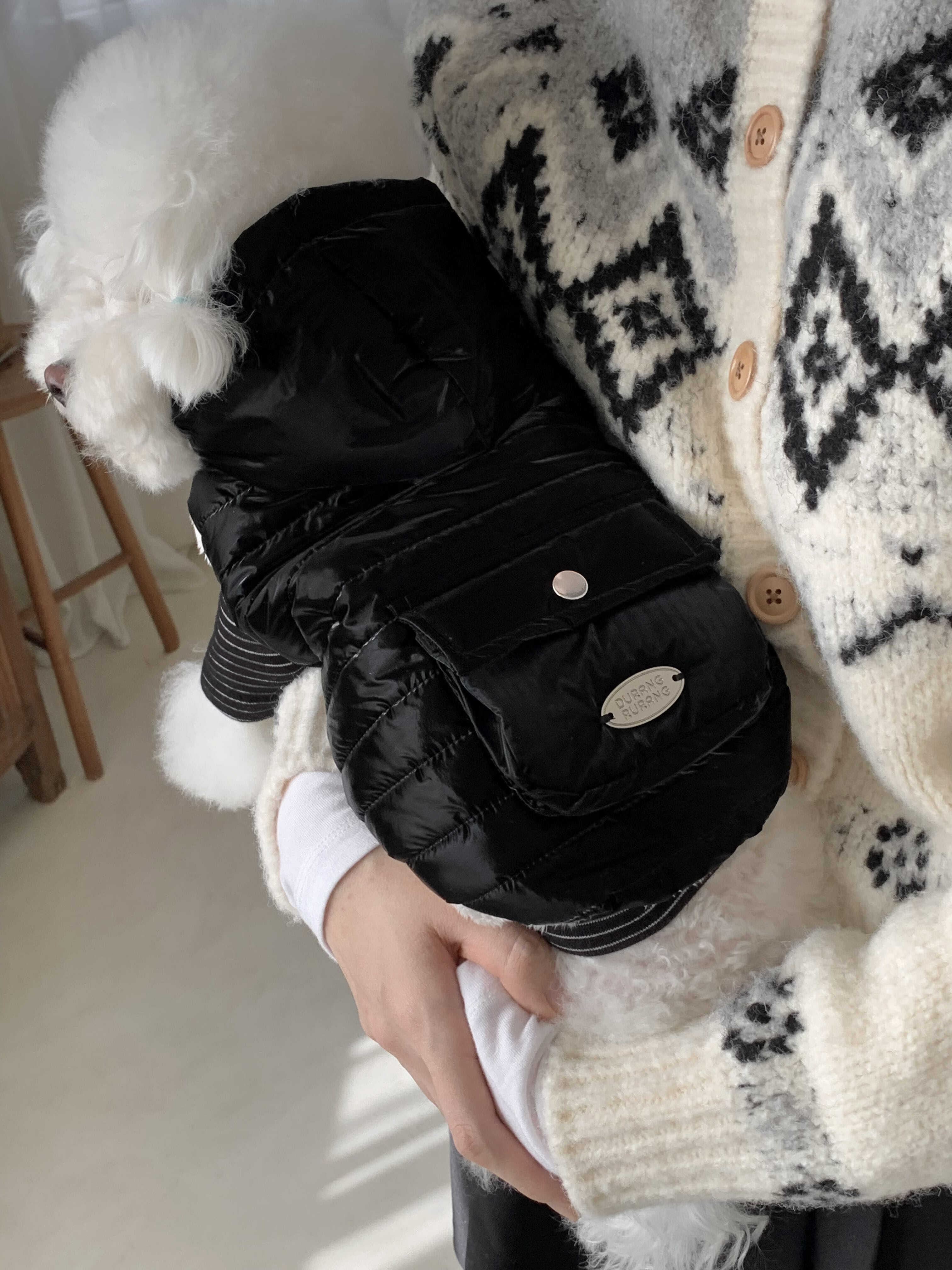 こっそりペアコーデ アウター (BLACK)