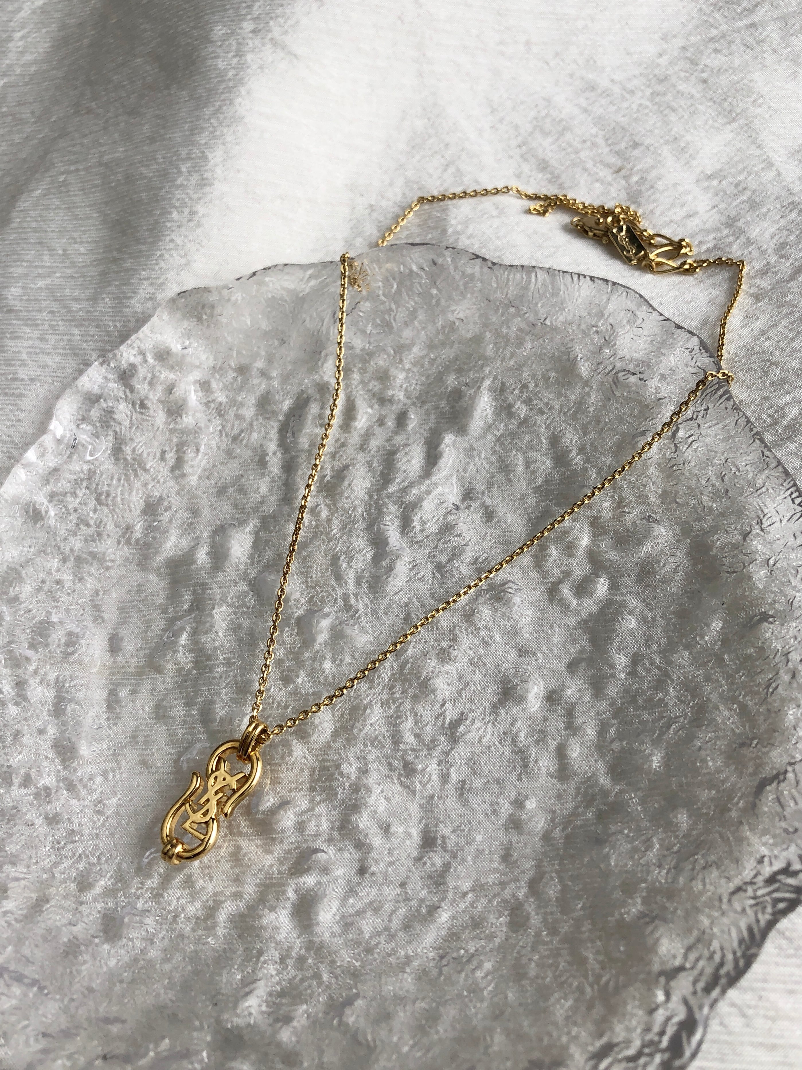 Yves Saint Laurent イヴ・サンローラン ネックレス ゴールド YSL