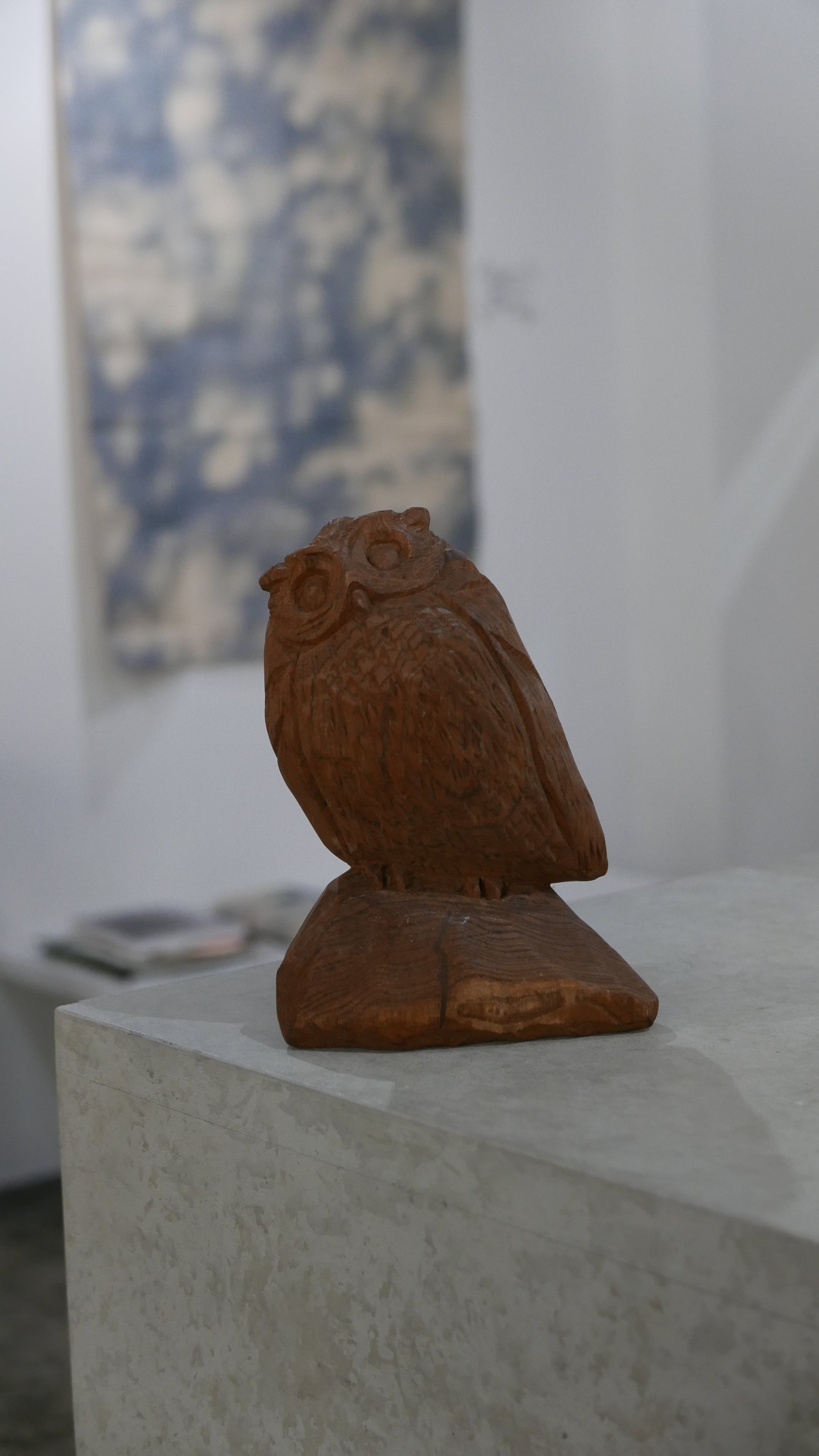 old japan wooden owl , japanese pagoda tree