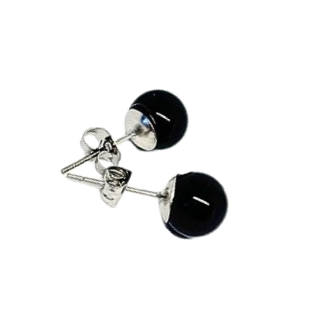 ブラックオニキス・モリオンピアス（Black Onyx Morion Earrings 
