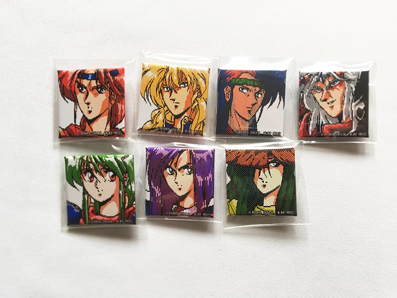 エメラルドドラゴン・スクエア缶バッジ「ハスラム」 | ピクセル