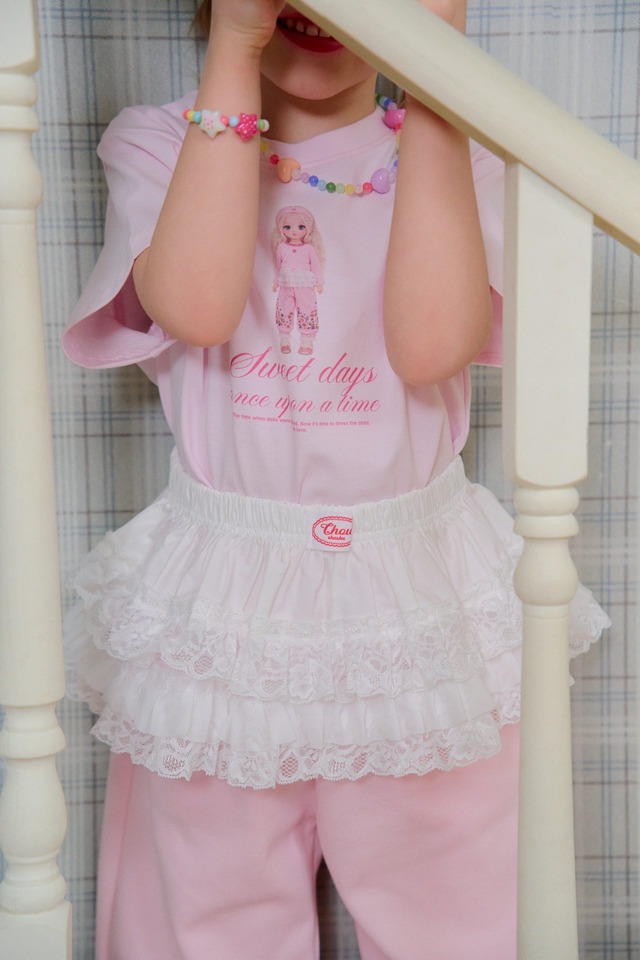 【即納】<chouchoushasha> Lace layered skirt