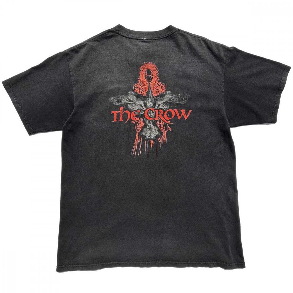 Vintage Movie T-shirt [The CROW] [Y2K-] Embroidery Front L | beruf