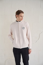 GOXO ゴーエックスオー ニットジップアップ オートミール