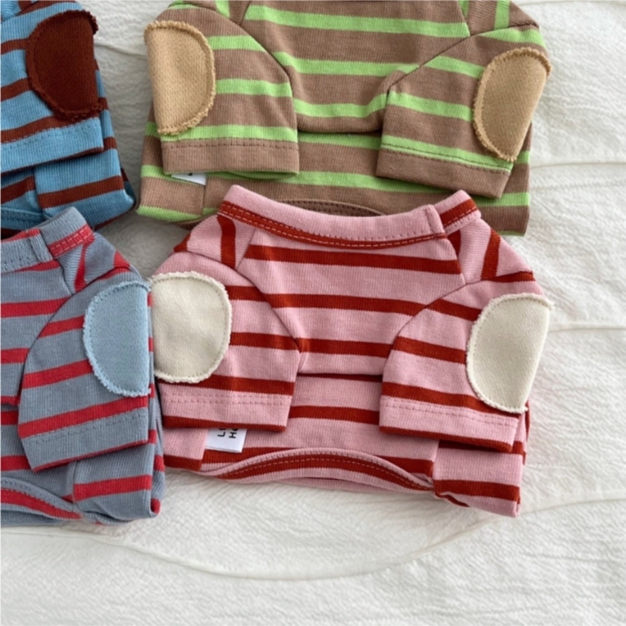 予約【pecoramou select】MAMAN PATCH STRIPE T-SHIRT