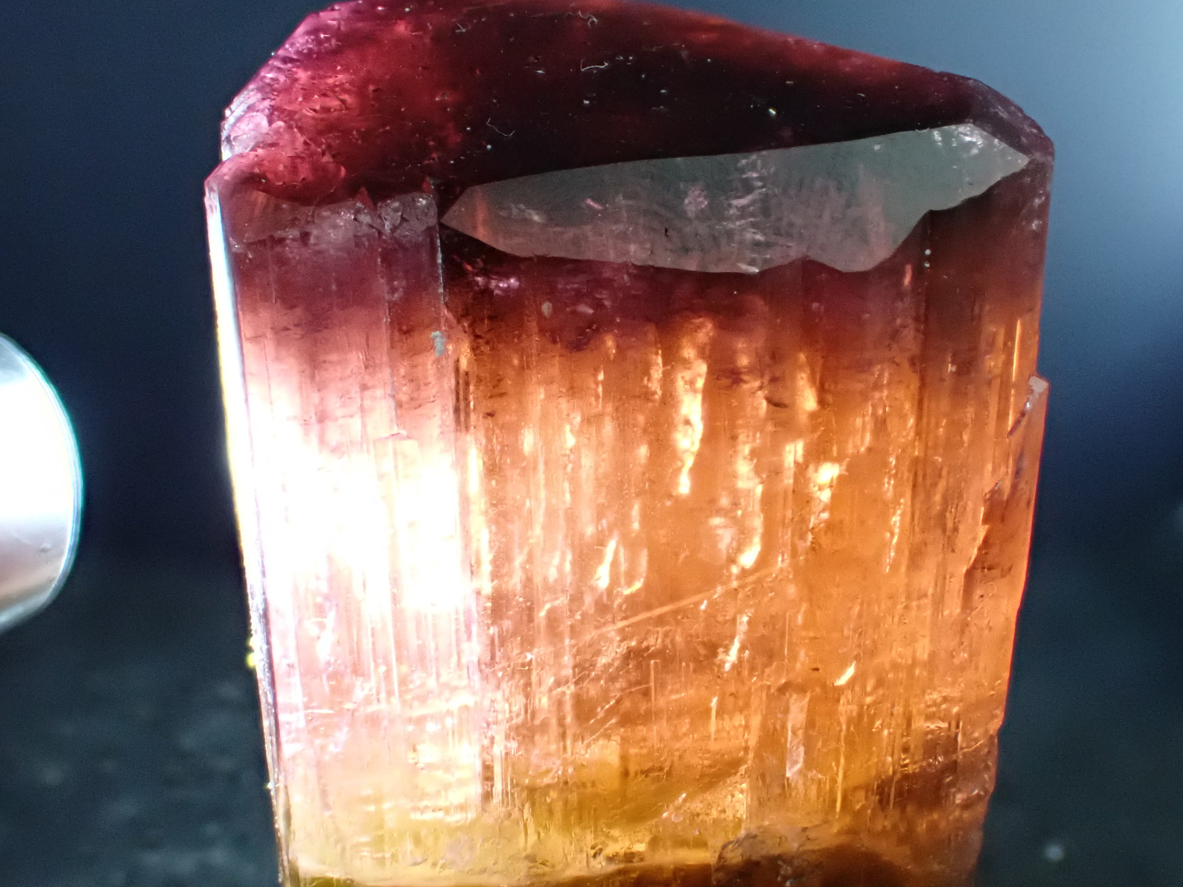 ロシア産】巨晶 バイカラートルマリン リシア電気石 原石 標本 鉱物