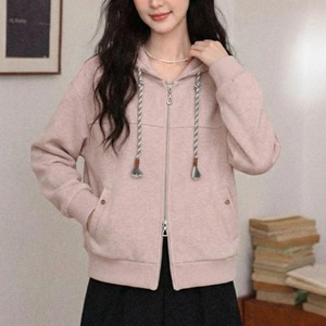 ダブルジップスウェットフーデッドトップス ・75118