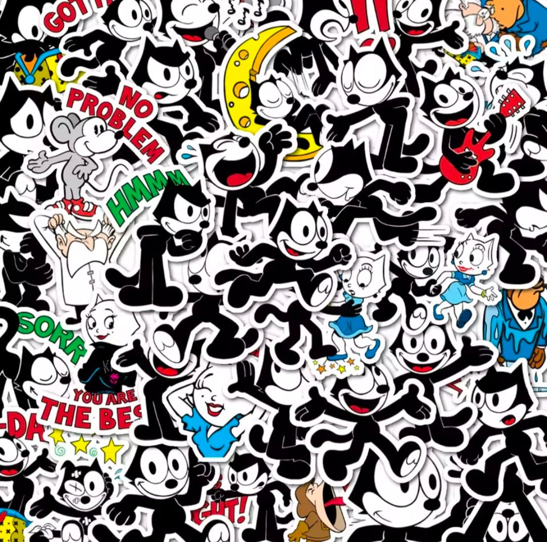 送料無料！【 Felix the Cat / フェリックス ザ キャット/ フィリックス 】STICKER（ステッカー）40枚SET　〚アメリカン雑貨 アメトイ〛
