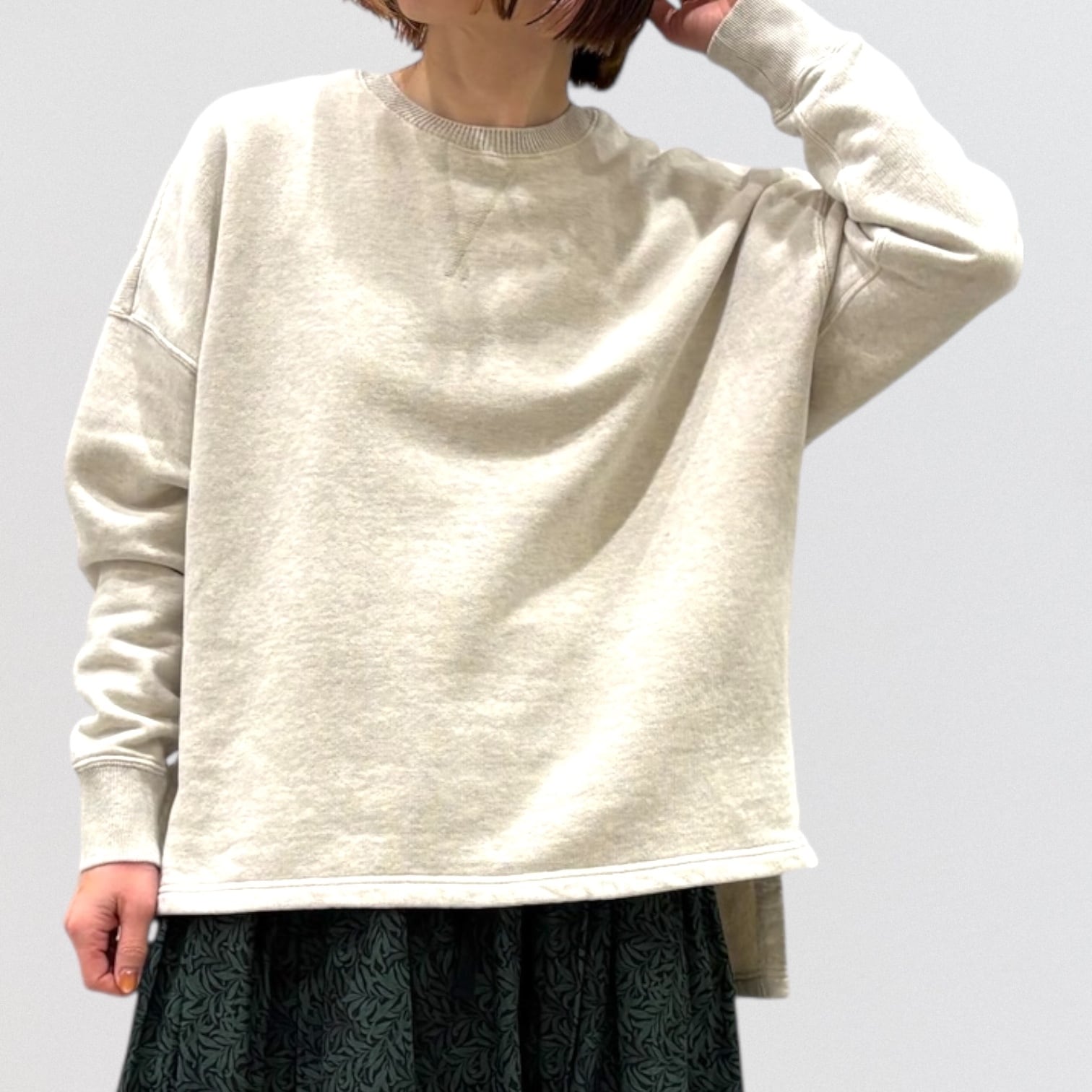 pas de calais cotton fleece oversized pullover | CoCo Cuore