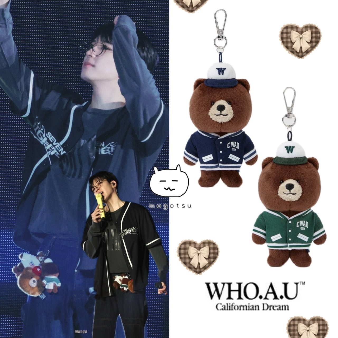 ☆SEVENTEEN ウォヌ 着用!!【WHO.A.U】WAU Steve Campus ☆SEVENTEEN ウォヌ 着用!!【WHO.A.U】WAU Steve Campus