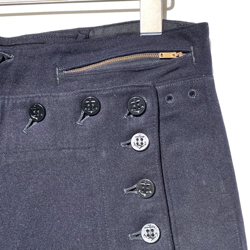 USNAVY] Vintage 13 Button Wool Sailor Pants [1950s-] Vintage Wool