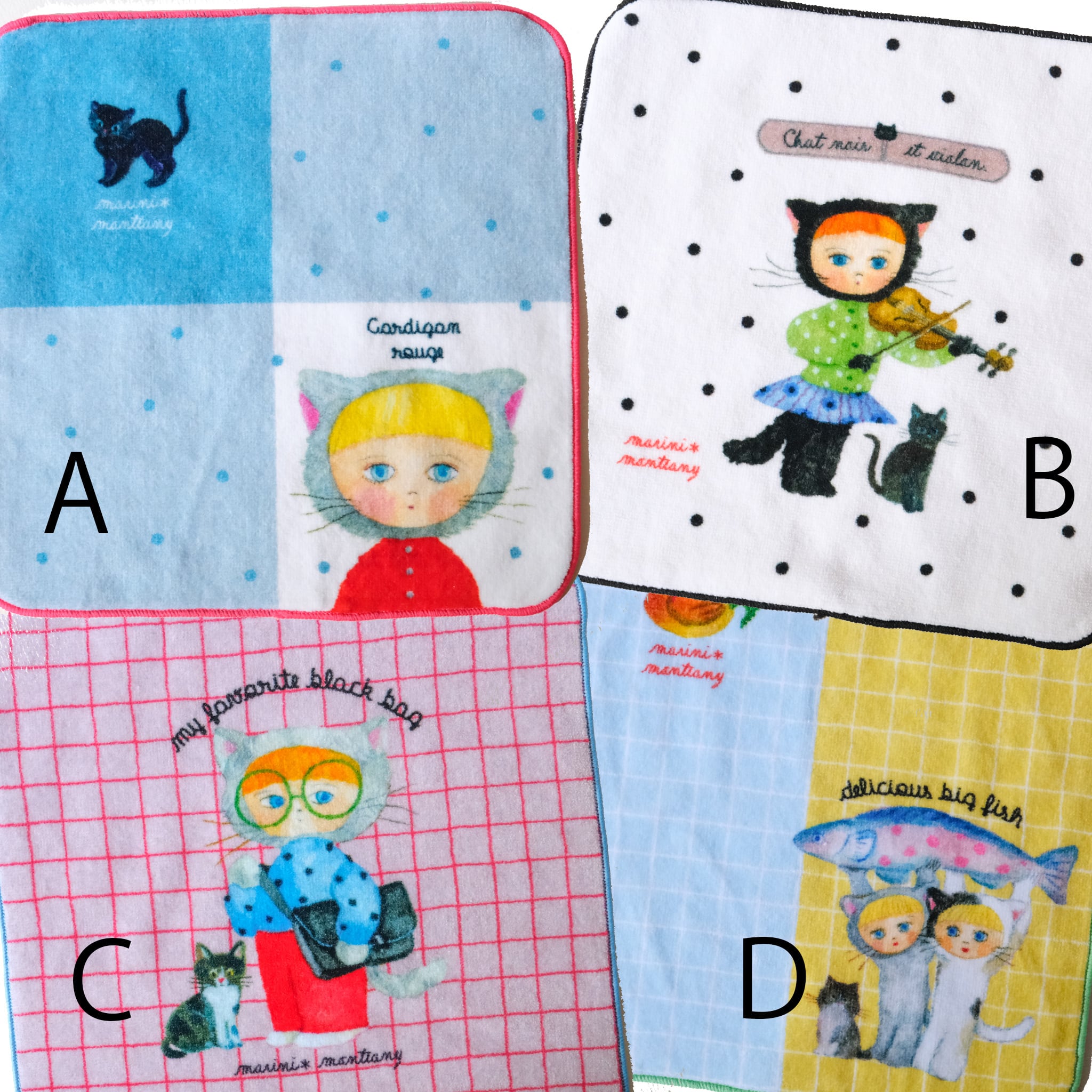 marini＊monteany neko タオルハンカチ | molintika