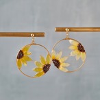 額縁の中の向日葵 | Sunflower Earrings