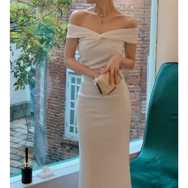 French Style Slim Fit Evening Dresses(3color)　　V171