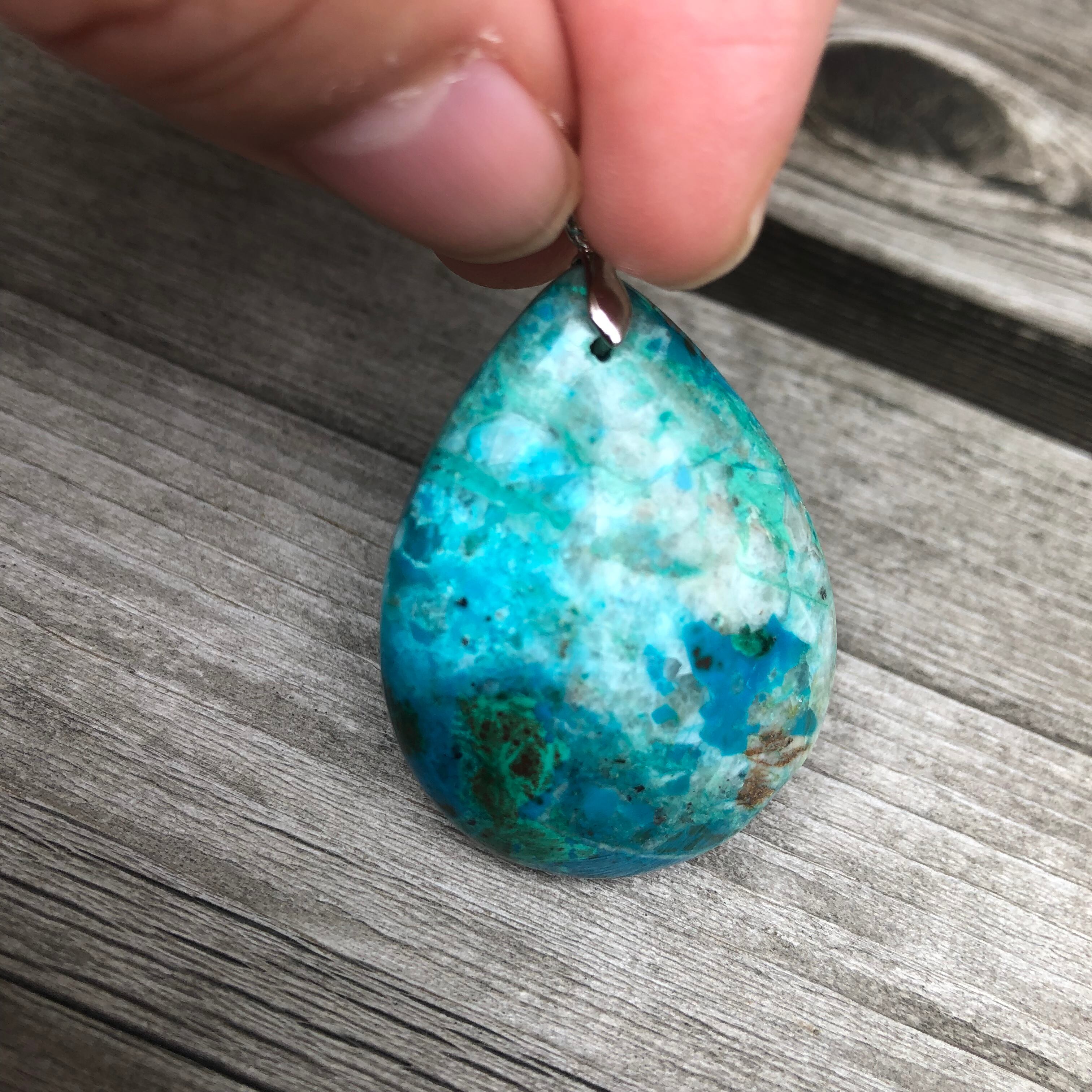 クリソコラ ペンダントトップ | ストーンアクセサリー 