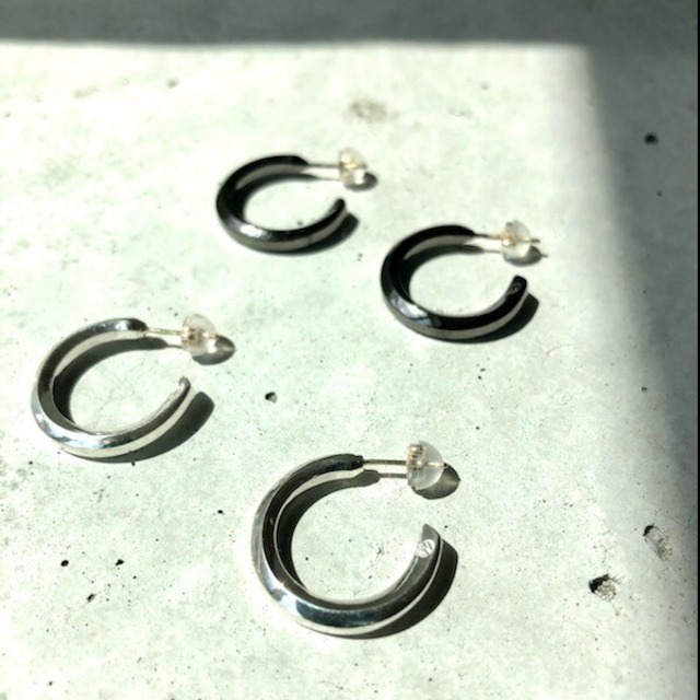 【MPE-01SV】Hoop pierced earrings