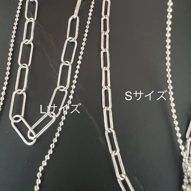 S925 twin chain necklace (N222-3)