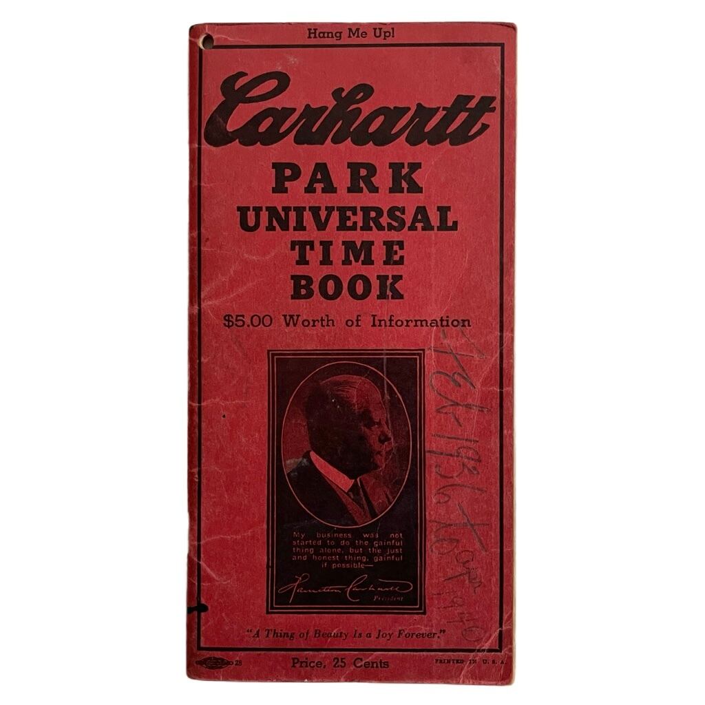 1935-36】 Carhartt 'Time Book' | swallows