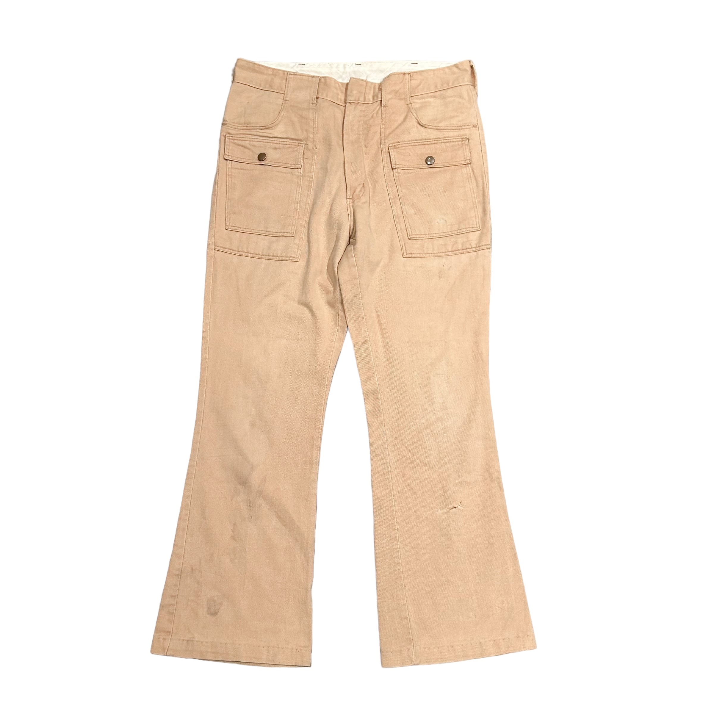 70's Wrangler Cotton Twill Flare Bush Pants W33 L30 / ラングラー