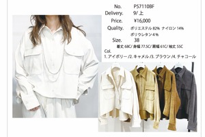 priority コーデュロイシャツジャケット　57110