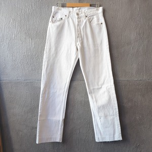 ［USED］Levi's 501 White Denim Pants W30 L34 Made In France