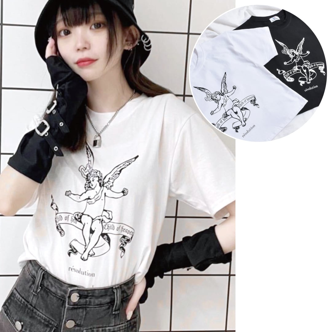 50%OFF】エンジェルショート丈Tシャツ | VOLCAN&APHRODITE 公式通販