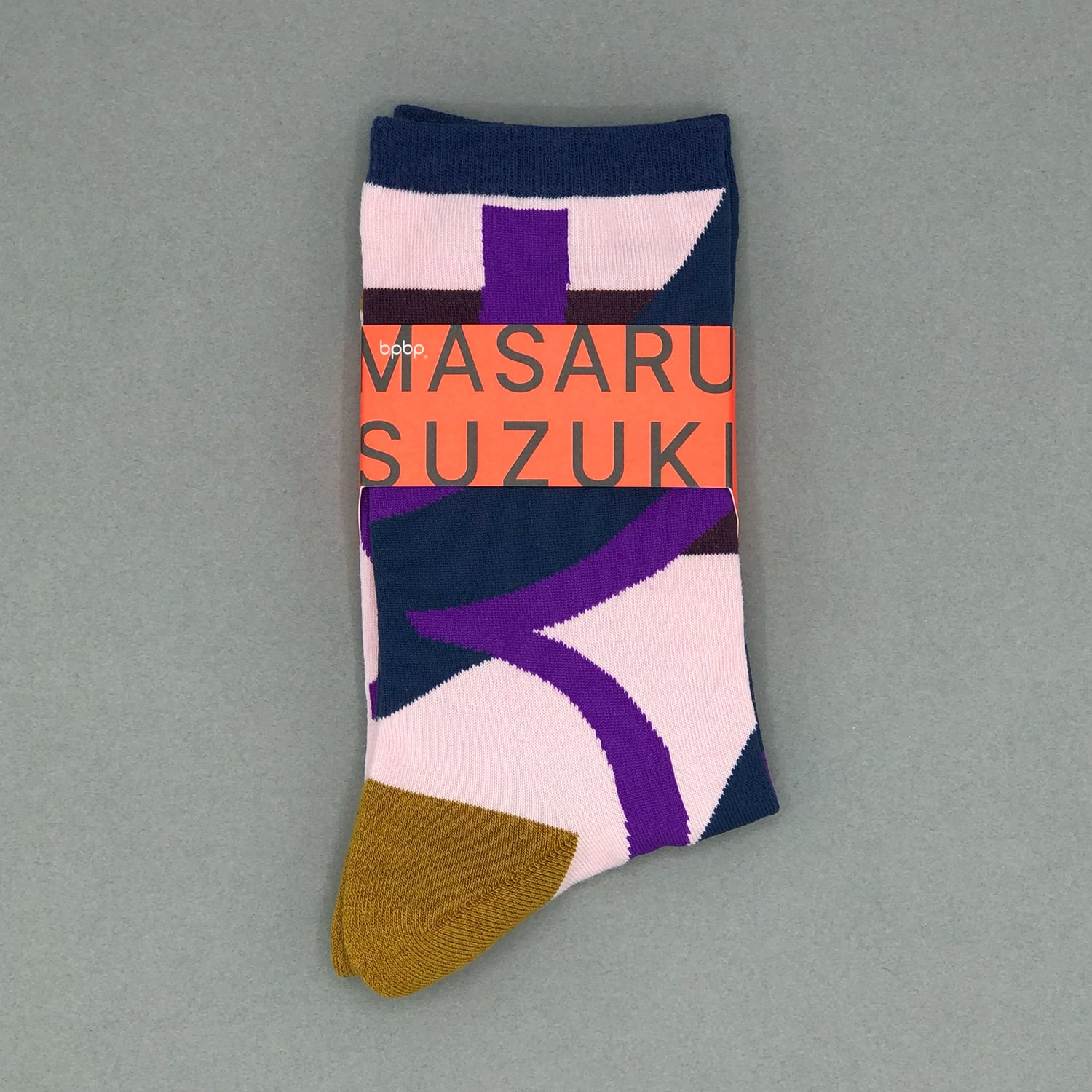 MASARU SUZUKI】鈴木マサル SOCKS FUCHIDORI WAVE ソックス フチドリ