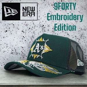 ◆日本未発売◆NewEra 9FORTY Oakland Athletics Embroidery Design Tracker Cap / MLB ニューエラ メジャーリーグ