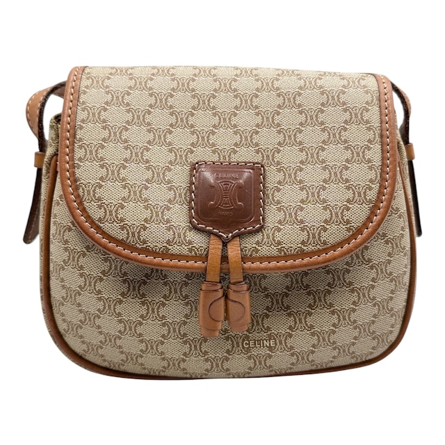 CELINE セリーヌ マカダム ショルダーバッグ ベージュ 34294-202609