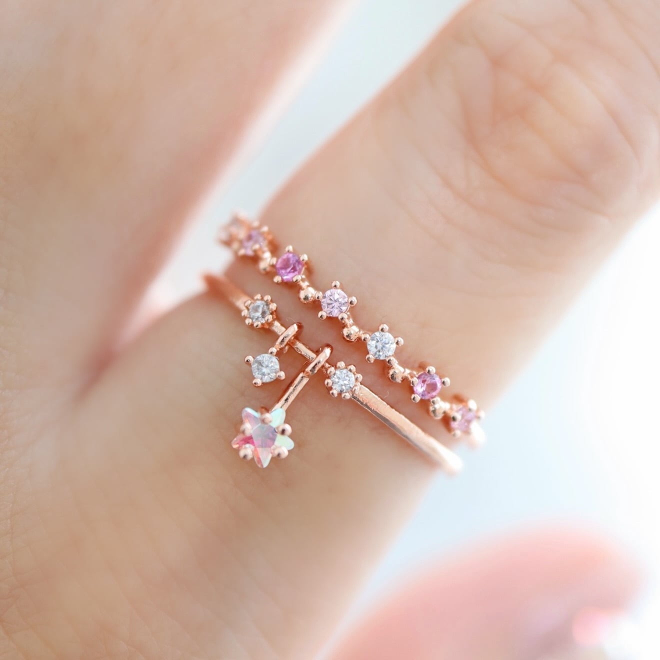 スターストーンring(フリーサイズ)