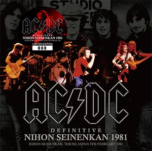 NEW AC/DC DEFINITIVE NIHON SEINENKAN 1981   1CD+1DVDR Free Shipping