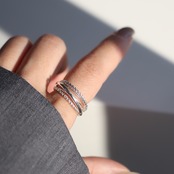 12/19(金)21時新作発売*silver925 再入荷* silver925 layered ring