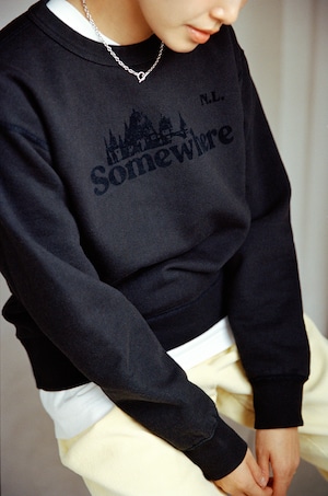 Somewhere Crew Sweat Black