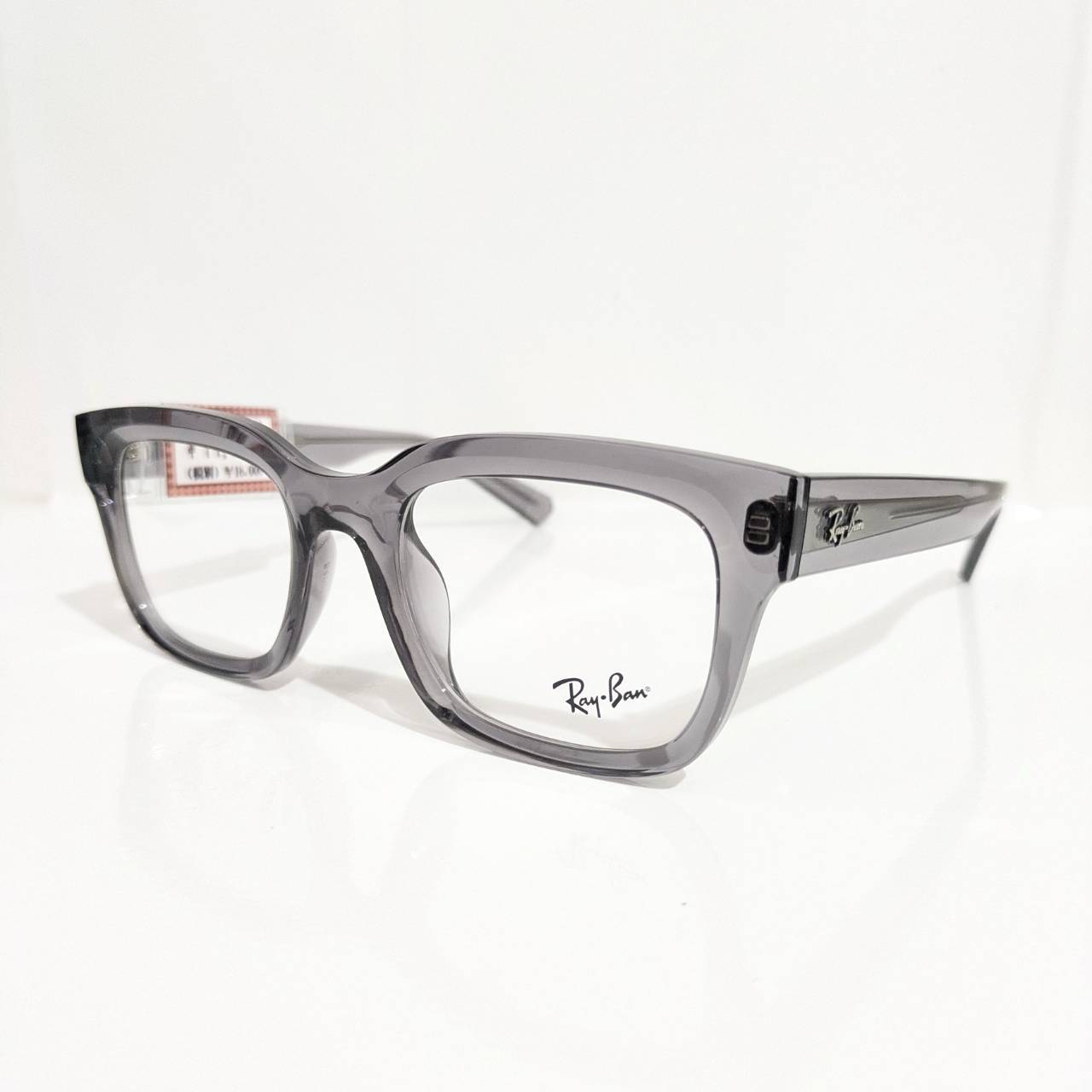 【Ray-Ban】スクエアセルフレーム クリアグレー